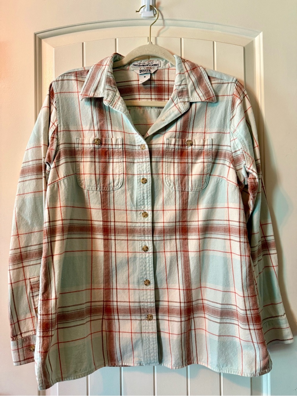Duluth Women's NWOT plaid button down Free Swingin' Flannel cotton